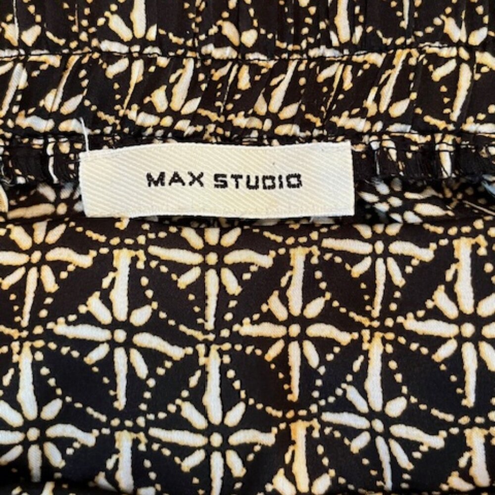 MAX STUDIO | Ankle Palazzo Pants Pull On Elastic Back Waist 30”x24” - Picture 11 of 14